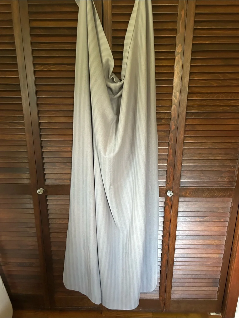 Soft Stripe Home Bedding Throw Blanket - Light Gray